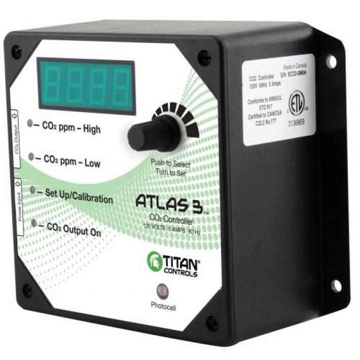 Titan Controls Atlas 3 - Day/Night CO2 Monitor/Controller