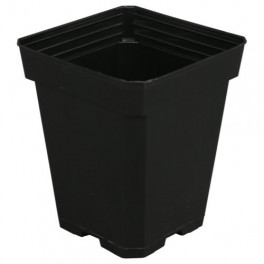 Gro Pro Black Plastic Pot 5 in x 5 in x 6.5 in