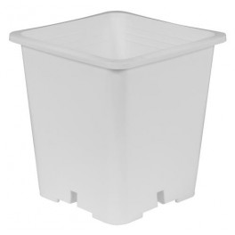 Gro Pro Premium White Square Pot 9 in x 9 in 10.5 in (100/Cs)