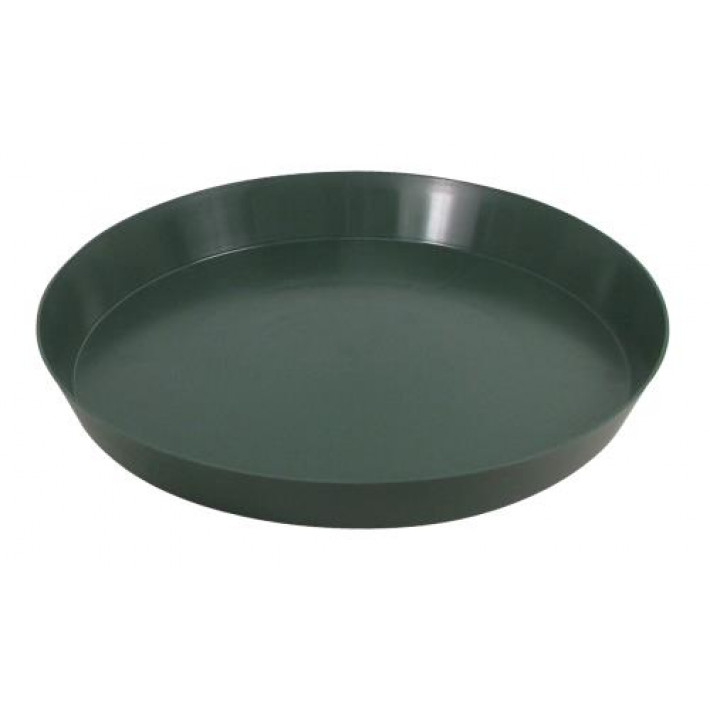 Green Premium Plastic Saucer 16 in (40/Cs)
