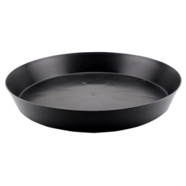 Black Premium Plastic Saucer 18 in (10/Cs)