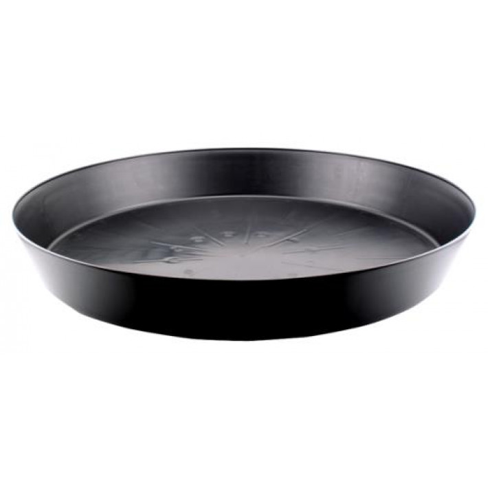 Black Premium Plastic Saucer 25 in (5/Cs)