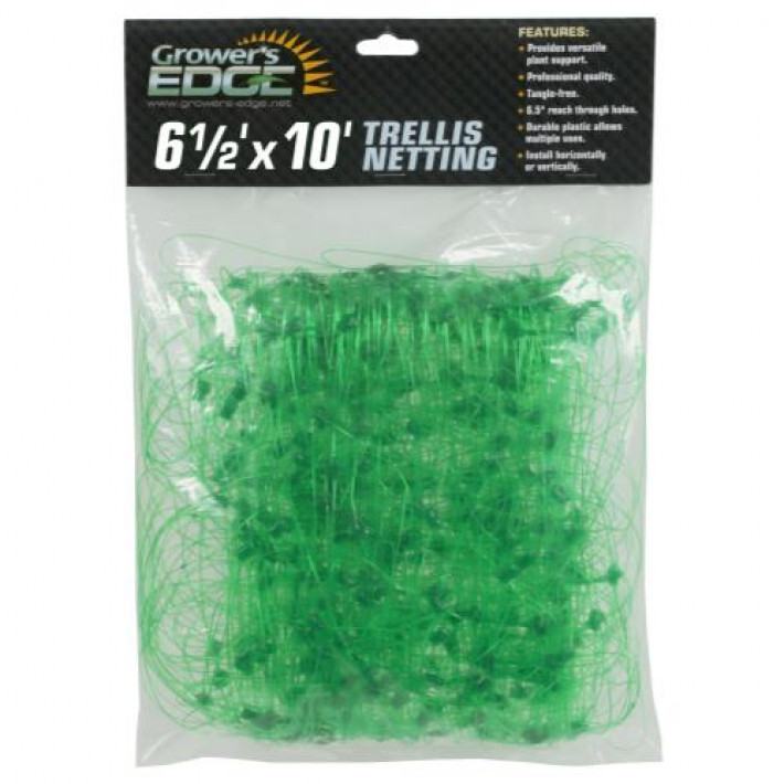 Grower's Edge Green Trellis Netting 6.5 ft x 10 ft (24/Cs)